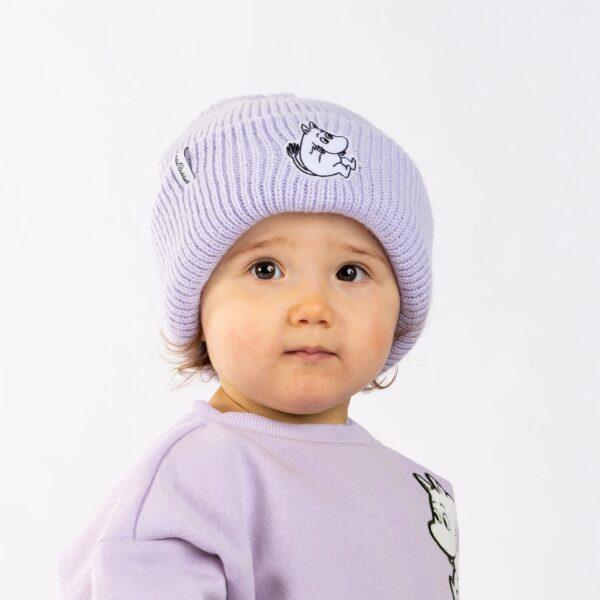 Moomintroll Felt Patch Beanie Kids - Lavender - Image 3