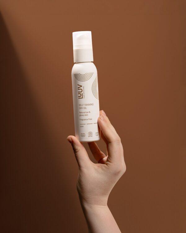 Natural Self Tanning Dry Oil Dark COSMOS, 150ml - Image 3