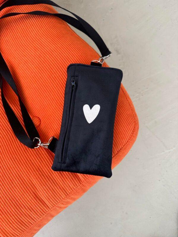 Phone Bag Heart - Black - Image 2