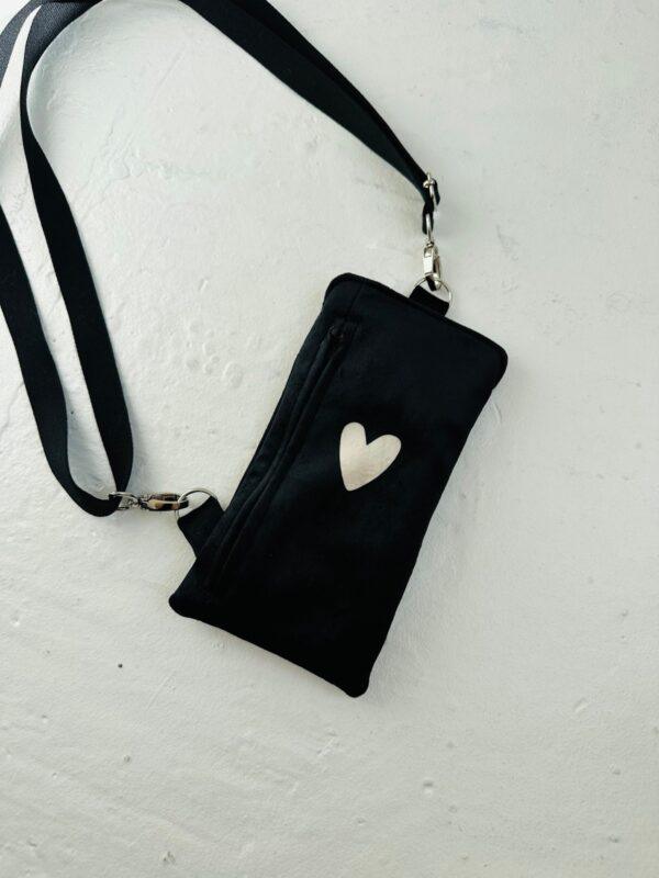 Phone Bag Heart - Black - Image 4