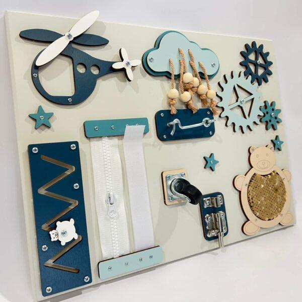 Portable baby sensory busy board (30×40 cm) - Image 2