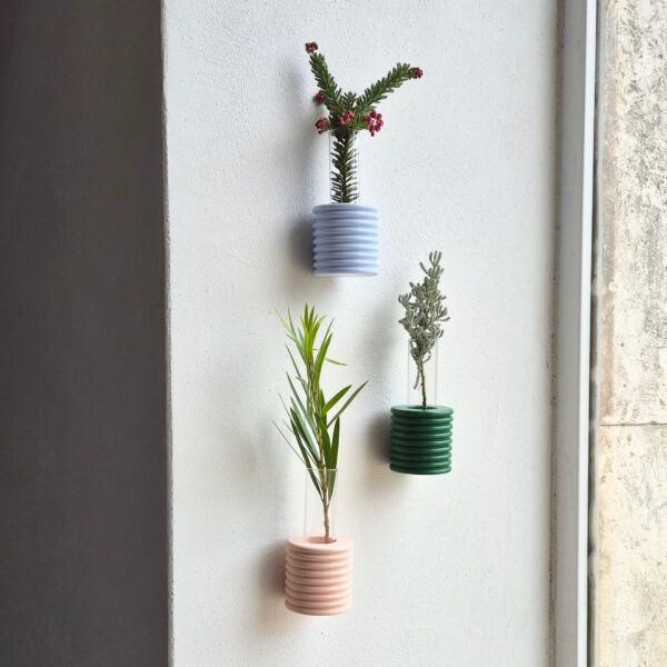 Ribble-Wandvase – Orange – Bild 4