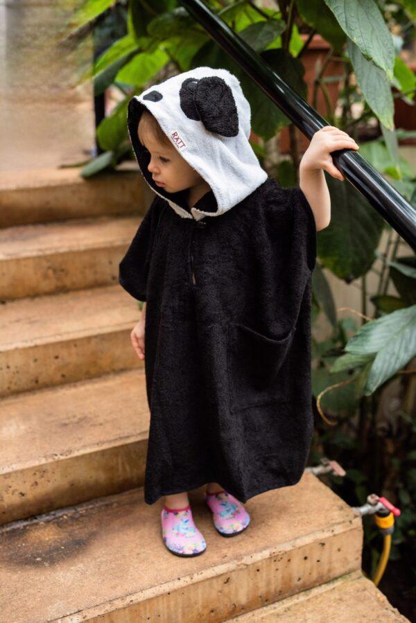 Short-Sleeve Poncho PANDA - For TODDLERS (Size 82/86-116) - Image 2