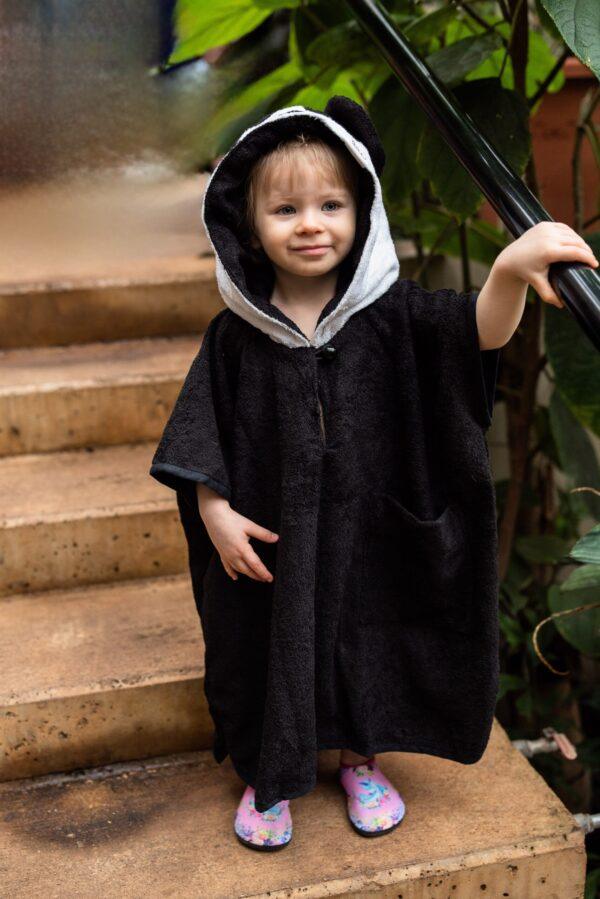 Short-Sleeve Poncho PANDA - For TODDLERS (Size 82/86-116) - Image 3