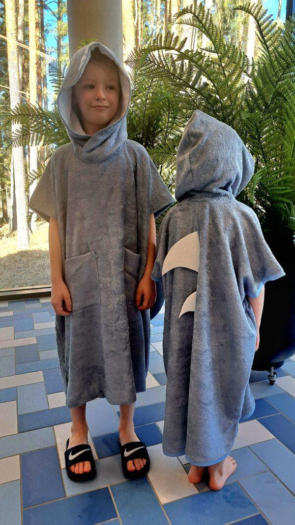Short-Sleeve Poncho SHARK - For TODDLERS (Size 82/86-116) - Image 4