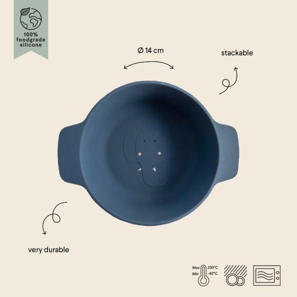 Silicone Bowl for Kids - Mrs. Elephant - Image 2