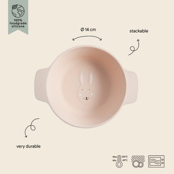 Silicone Bowl for Kids - Mrs. Rabbit - Image 2