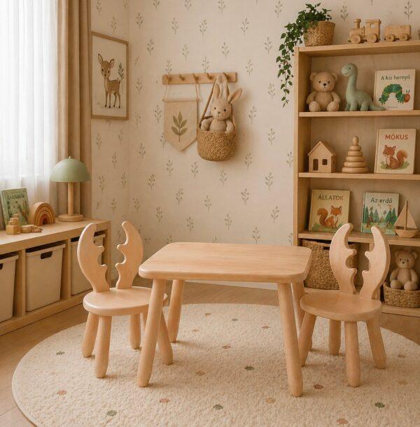 Table and 2 chair set - Deer - Image 3