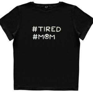 Damen-Müde-Mama-T-Shirt