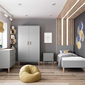 Wardrobe Kubi - Grey