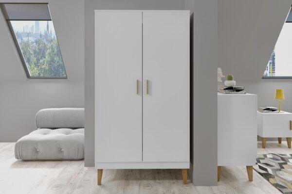 Wardrobe Kubi - White - Image 5