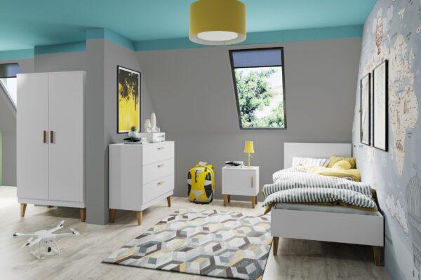 Wardrobe Kubi - White - Image 8