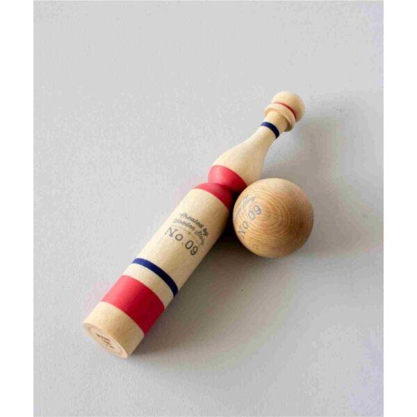 Wooden Bowling Pins - Red - Image 4