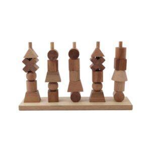 Wooden Fence Puzzle - Natural