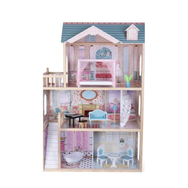 Holz-Puppenhaus Emily mit LED-Beleuchtung – Bild 8
