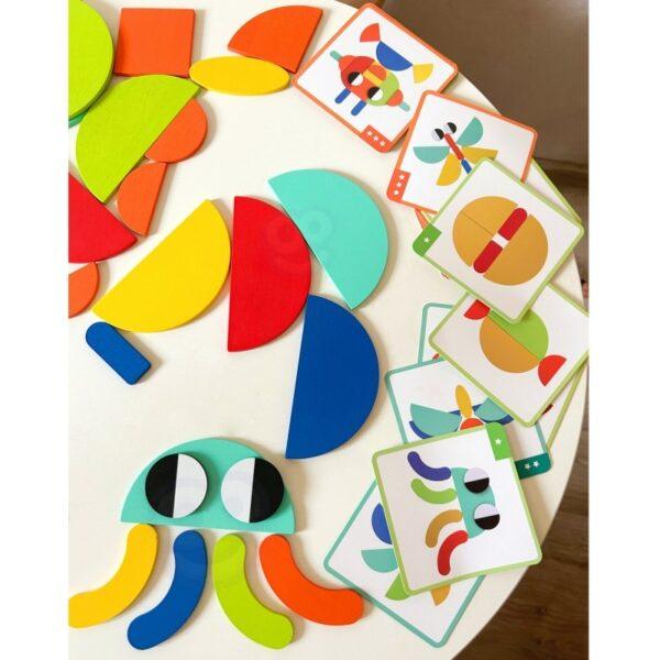 Wooden Montessori shape Puzzle - Image 4