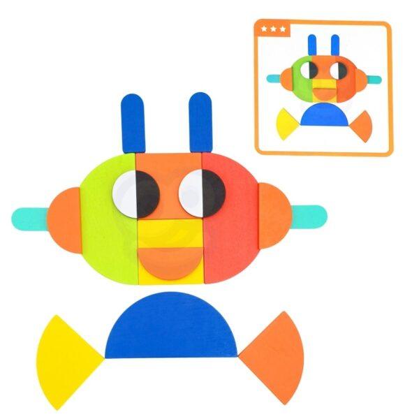 Wooden Montessori shape Puzzle - Image 5