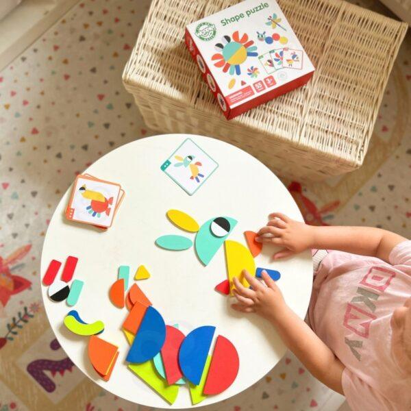 Wooden Montessori shape Puzzle - Image 12