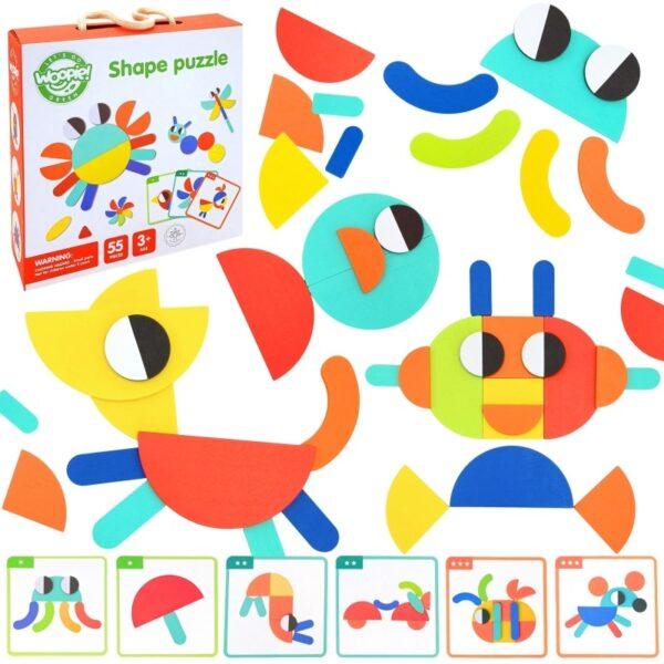 Wooden Montessori shape Puzzle - Image 7