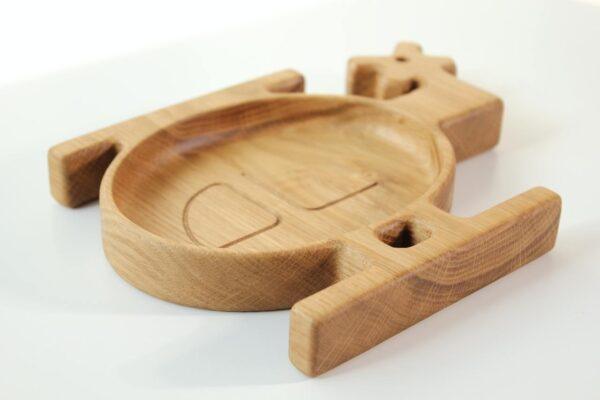 Wooden Plate For Kids - Helicopter - Image 2