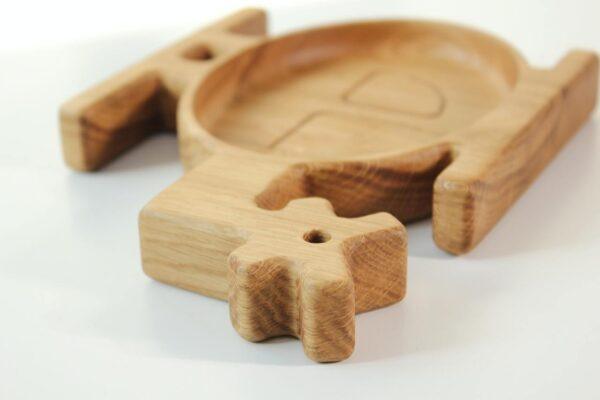 Wooden Plate For Kids - Helicopter - Image 6