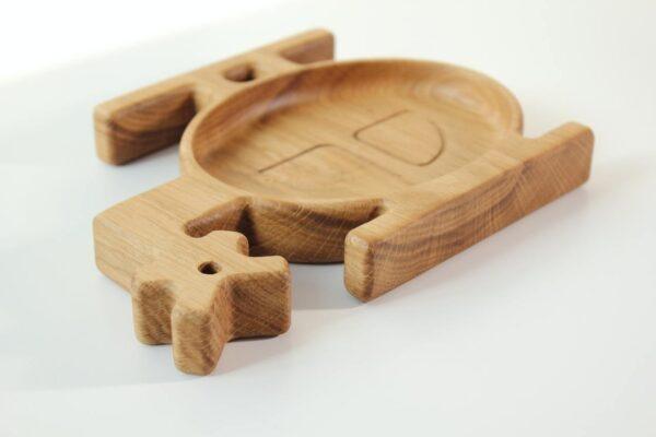 Wooden Plate For Kids - Helicopter - Image 7