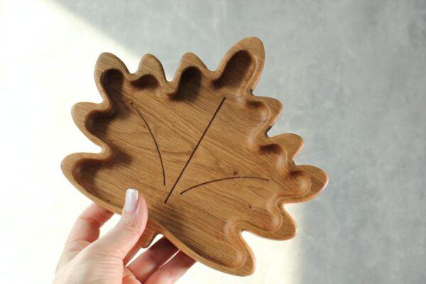 Wooden Plate For Kids - Maple Leaf - Image 2