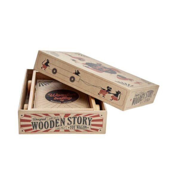 Wooden Story Wooden Wagon - Image 3