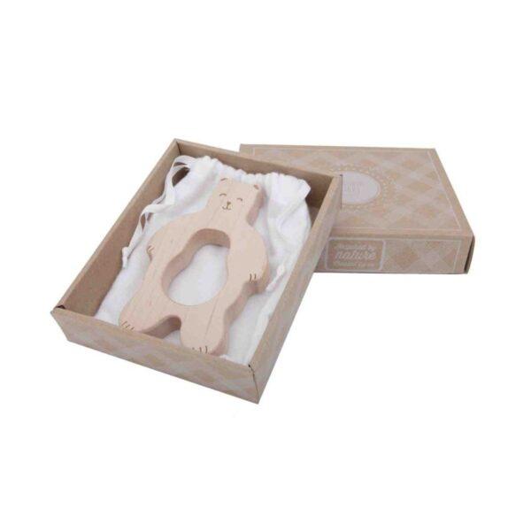 Wooden Teether - Teddy - Image 3