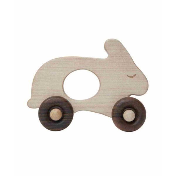 Wooden Toy on Wheels - Rabbit - Image 8