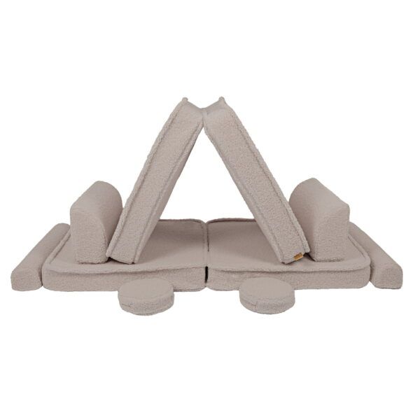 Large Modular Sofa for Kids - Premium Bearly, Light Grey - Image 9