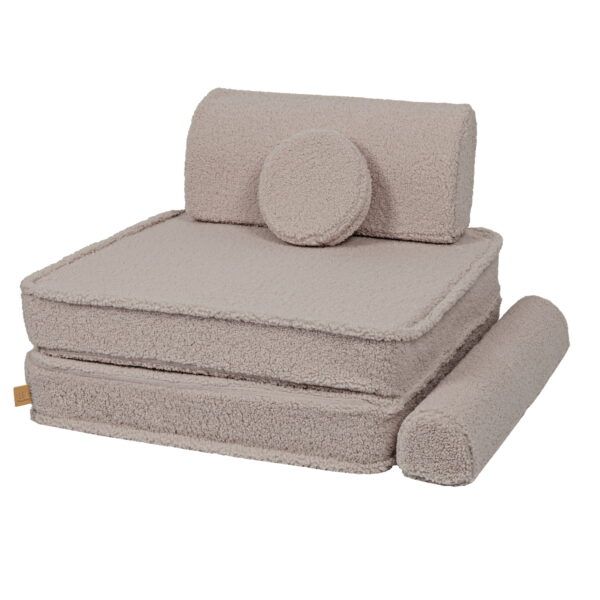 Large Modular Sofa for Kids - Premium Bearly, Light Grey - Image 2