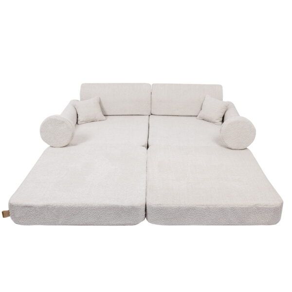 Large Modular Sofa for Kids - Premium Boucle, Champagne Ecru - Image 8
