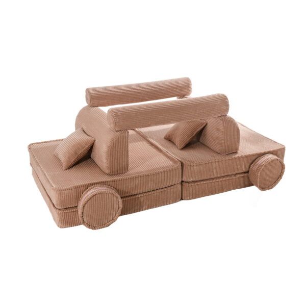 Large Modular Sofa for Kids - Premium Corduroy Powder Pink - Image 5