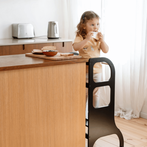 STEP UP Adjustable Height Helper Tower With Support Legs - Black - Image 4