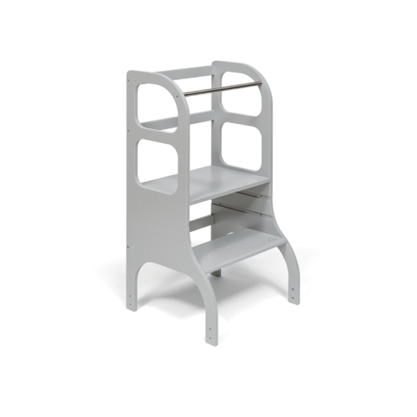 STEP UP Adjustable Height Helper Tower With Suppport Legs - Grey - Image 2