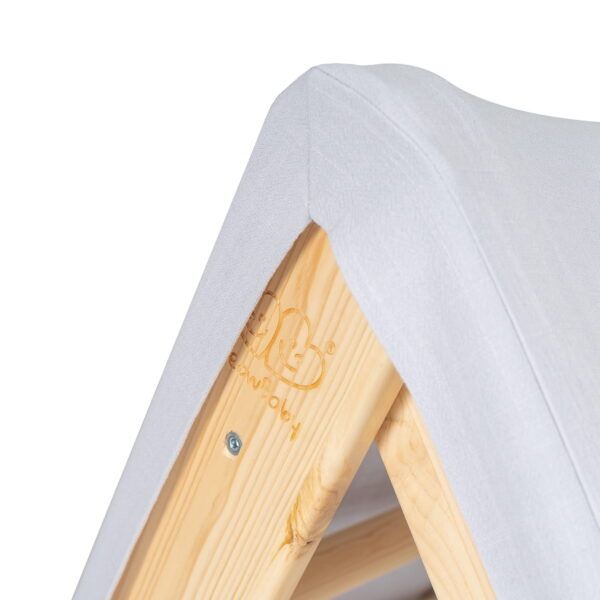 Natural Wood Ladder House With a Blue-Grey Cover - Image 3