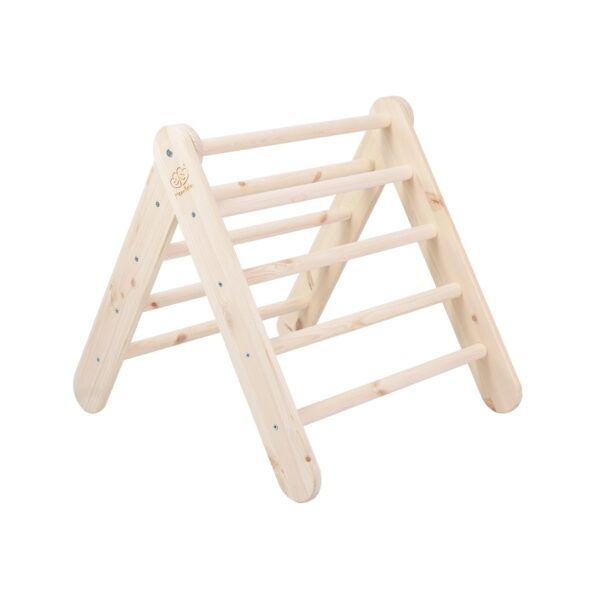 Natural Wood Ladder House With a Pink Cover - Image 2