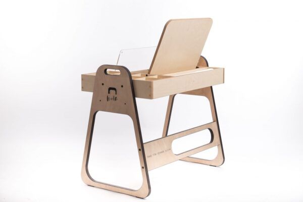 Adjustable Children Montessori Table and Chair Set Julle - Cannon Pink - Image 8