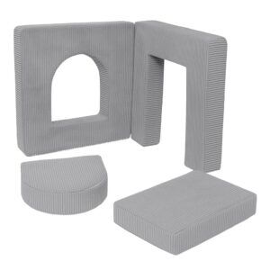 Aesthetic Soft Play Set for Toddlers, 4 Elements - Grey