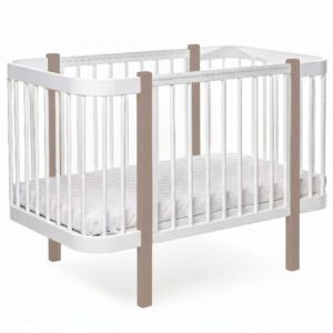 Baby Crib ELIN - Cappuccino/White