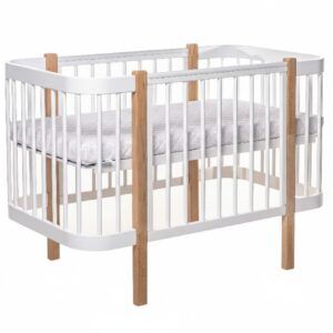 Baby Crib ELIN - Natural/White