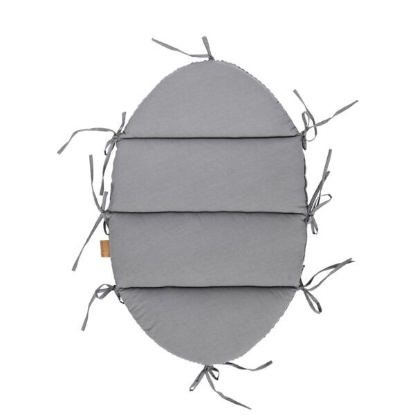 Baby Nest With Braided Bumper - Grey - Image 4
