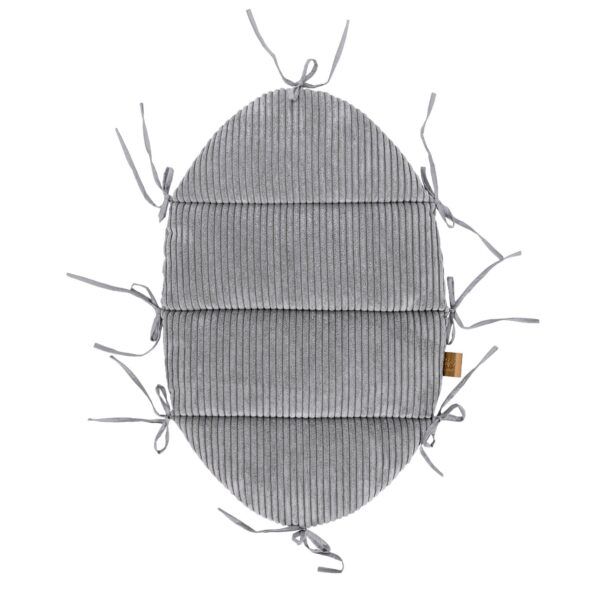 Baby Nest With Braided Bumper - Grey - Image 2