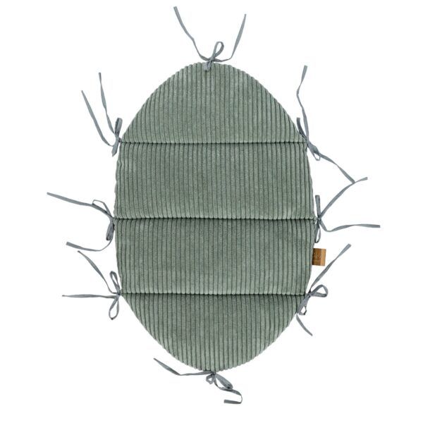 Baby Nest With Braided Bumper - Olive Green - Image 3