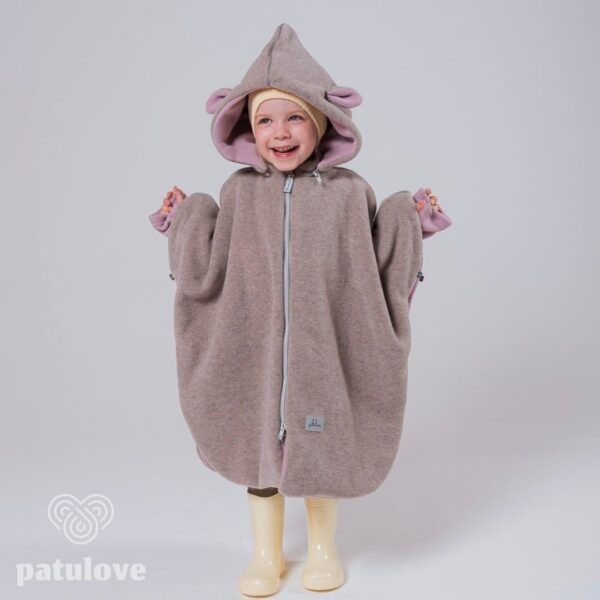 Car Poncho For Kids - Lamb Pink - Image 2