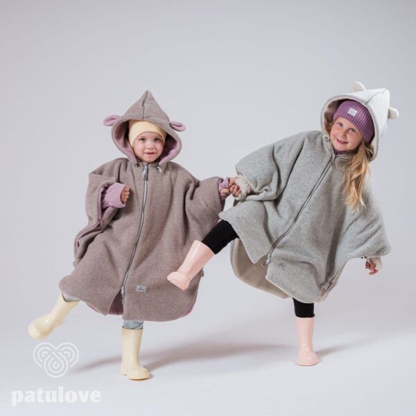 Car Poncho For Kids - Lamb Pink - Image 4