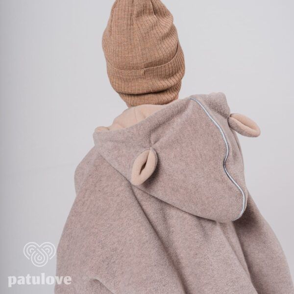 Auto-Poncho für Kinder – Lamm Beige – Bild 2