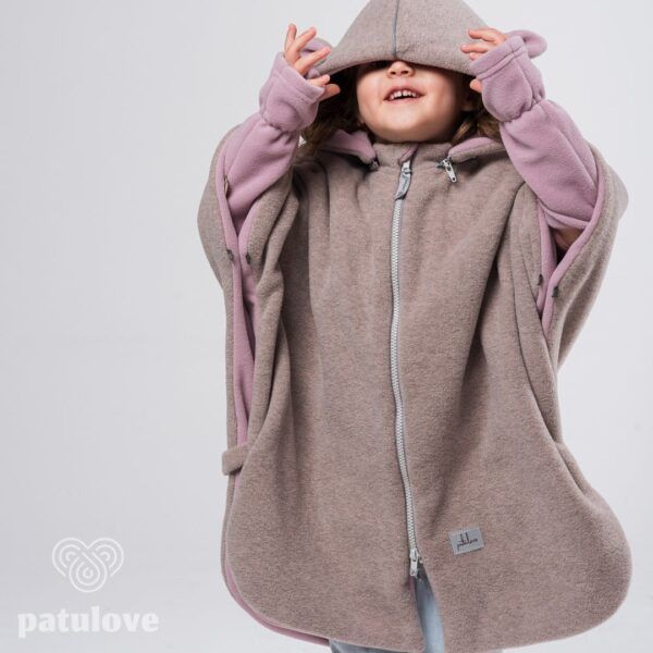 Car Poncho For Kids - Lamb Pink - Image 3