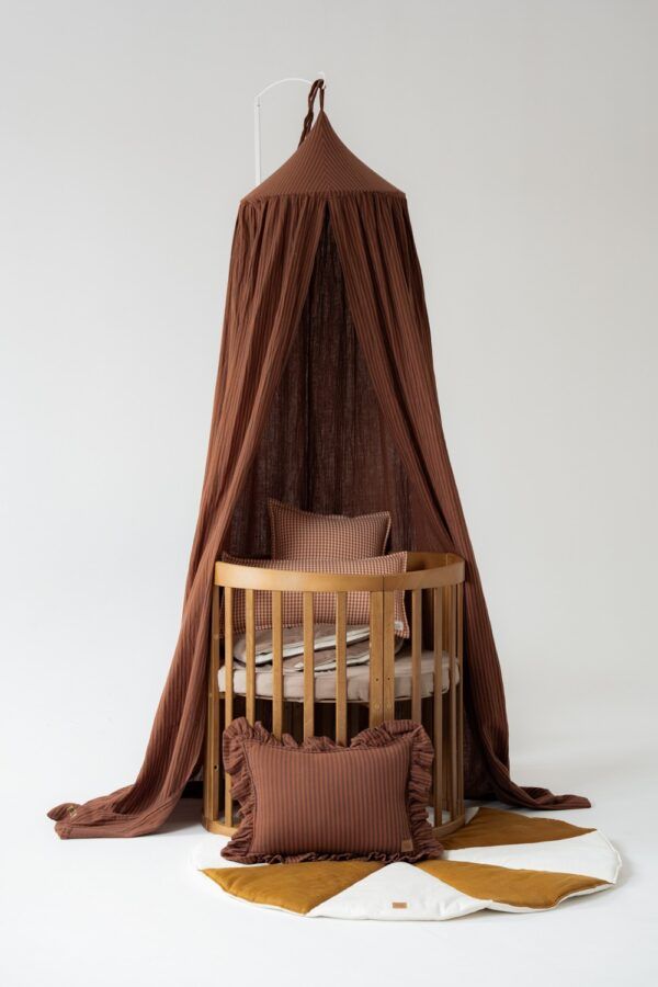 Cotton Canopy - Brown Stripes